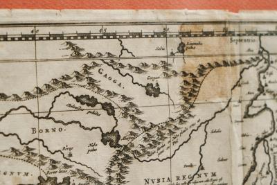 Willem Janszoon Blaeu Willem Janszoon Blaeu Rare Original 17th Century Map of Ethiopia in a Pine Frame