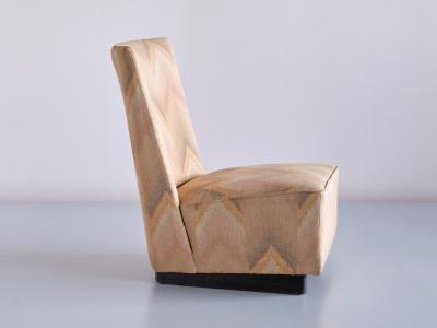 Willem Penaat Willem Penaat Modernist Lounge Chair with Runner Legs Metz Co 1935