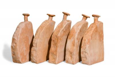 Willem Van Hooff Dutch Contemporary MMXXI Florence Terracotta Urns Vases