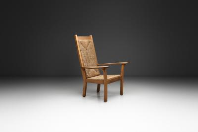 Willi Ohler Highback Wicker Armchair by Willi Ohler Germany First half of the 20th Century