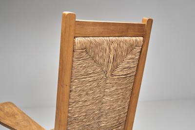 Willi Ohler Highback Wicker Armchair by Willi Ohler Germany First half of the 20th Century