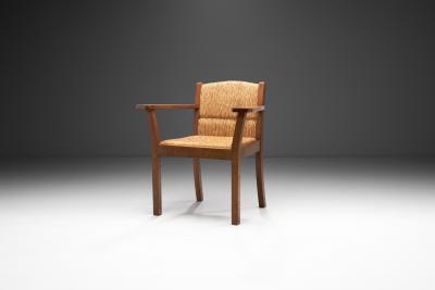 Willi Ohler Oak Worpsweder Armchair by Willi Ohler for Erich Schultz Germany 1920s