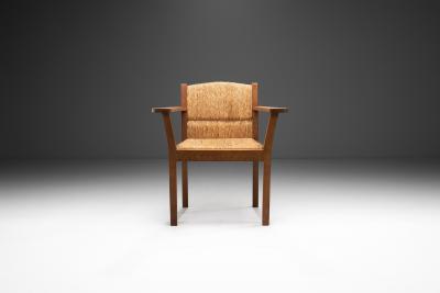 Willi Ohler Oak Worpsweder Armchair by Willi Ohler for Erich Schultz Germany 1920s