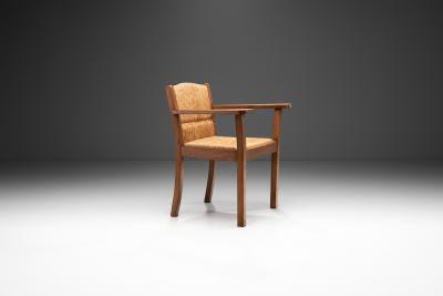 Willi Ohler Oak Worpsweder Armchair by Willi Ohler for Erich Schultz Germany 1920s