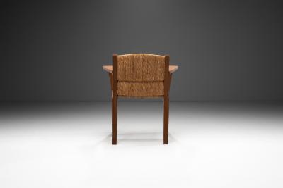Willi Ohler Oak Worpsweder Armchair by Willi Ohler for Erich Schultz Germany 1920s