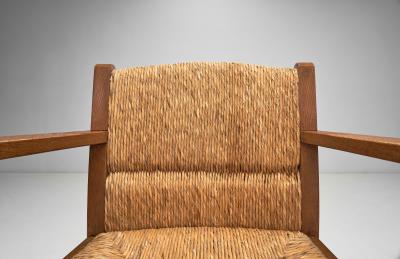 Willi Ohler Oak Worpsweder Armchair by Willi Ohler for Erich Schultz Germany 1920s