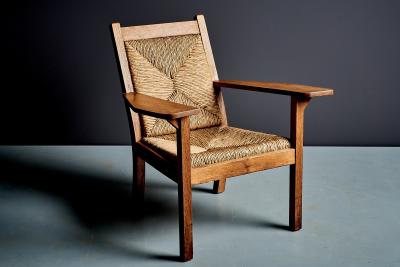 Willi Ohler Set of Five Worpsweder Armlehnst hle after a design by Willi Ohler