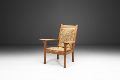 Willi Ohler Wicker Armchair by Willi Ohler Germany First half of the 20th Century