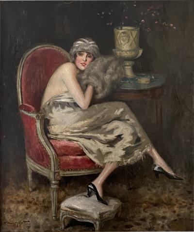 William Ablett Elegant With Muff