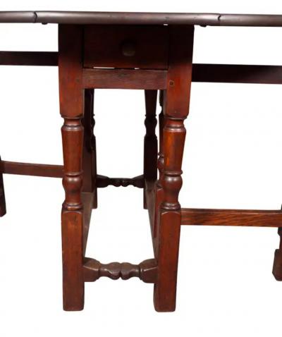 William And Mary Oak Gateleg Table