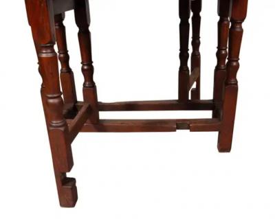 William And Mary Oak Gateleg Table