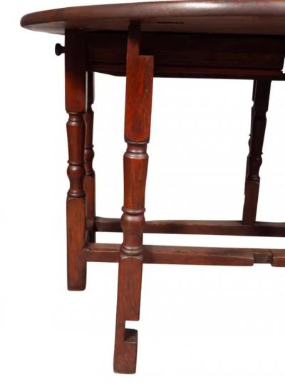 William And Mary Oak Gateleg Table