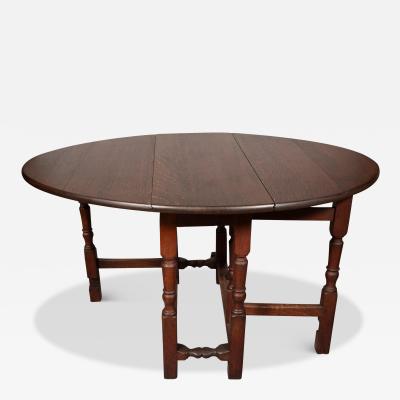 William And Mary Oak Gateleg Table