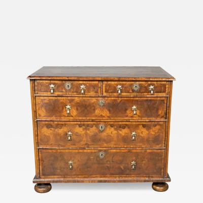 William And Mary Oyster Veneer Chest Of Drawers