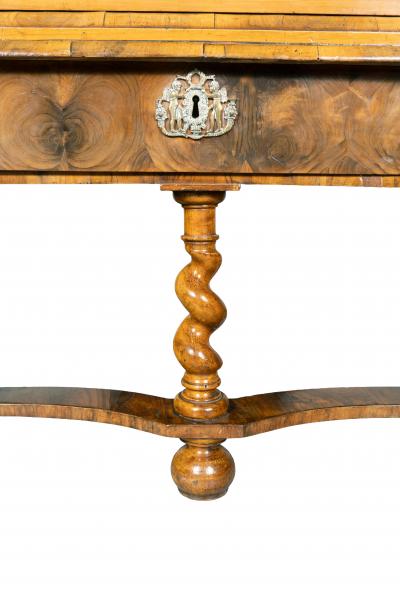William And Mary Oyster Veneer Chest On Stand
