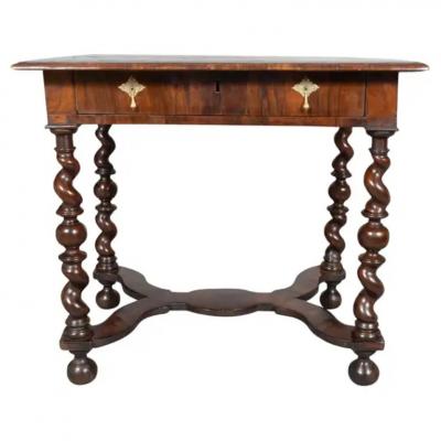 William And Mary Oyster Veneer Table