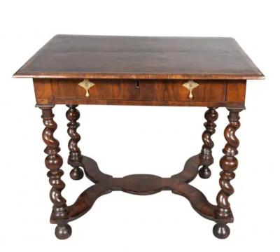 William And Mary Oyster Veneer Table