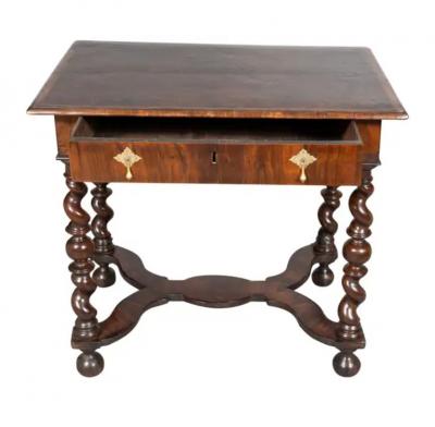 William And Mary Oyster Veneer Table