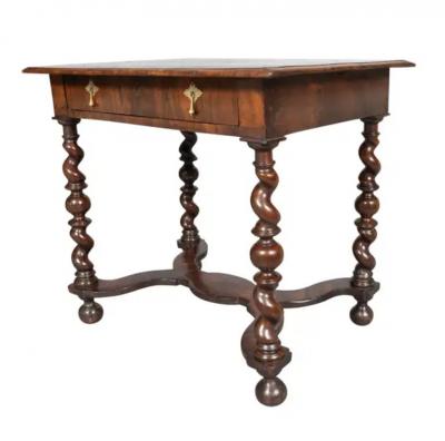 William And Mary Oyster Veneer Table