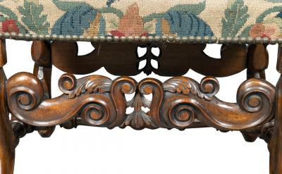 William And Mary Walnut Bench