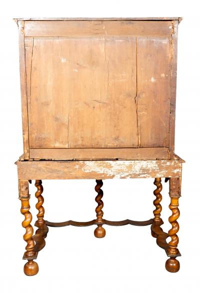 William And Mary Walnut Chest On Stand