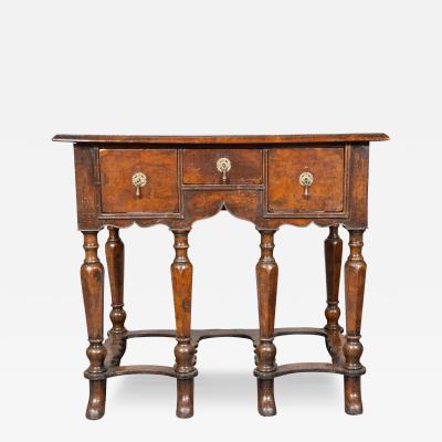 William And Mary Walnut Side Table