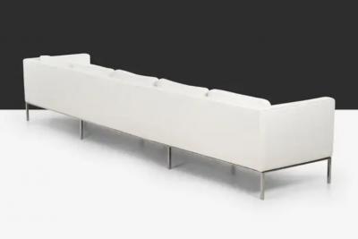 William Armbruster Pair of William Armbruster Monumental Five Seat Sofas in Chase Manhattan NYC