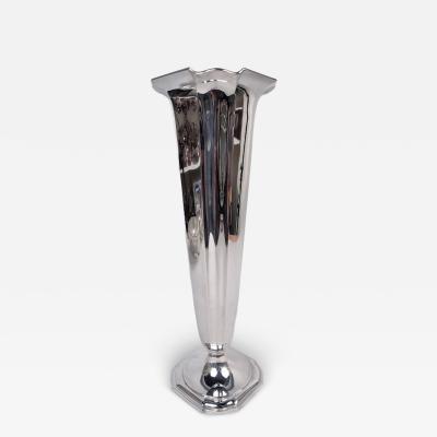William B Durgin Antique American Modern Classical Sterling Silver 18 Inch Vase