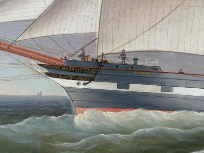 William Ball Spencer Oil on Canvas Seascape Painting British 19th C 