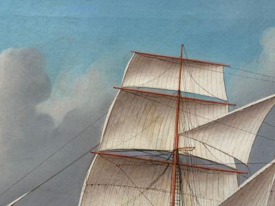 William Ball Spencer Oil on Canvas Seascape Painting British 19th C 