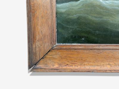 William Ball Spencer Oil on Canvas Seascape Painting British 19th C 