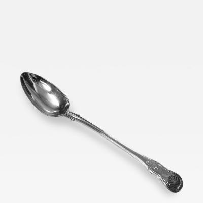 William Bateman Georgian Silver Kings Serving Basting Spoon London 1817 William Bateman