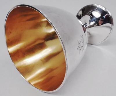 William Bateman Pair of Bateman English Georgian Neoclassical Goblets 1805