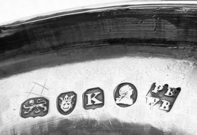 William Bateman Pair of Bateman English Georgian Neoclassical Goblets 1805