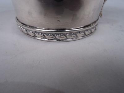 William Bennett Antique English Georgian Neoclassical Baby Cup with Snake Handle 1811