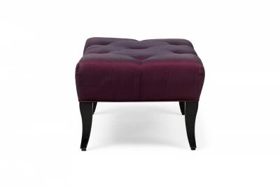 William Billy Haines Billy Haines Mid Century American Purple Upholstered Ottoman