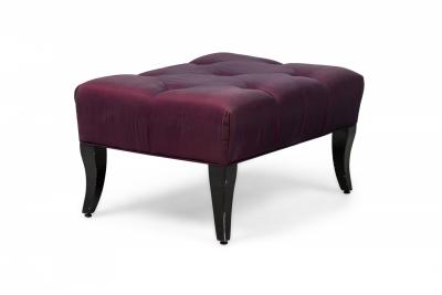 William Billy Haines Billy Haines Mid Century American Purple Upholstered Ottoman