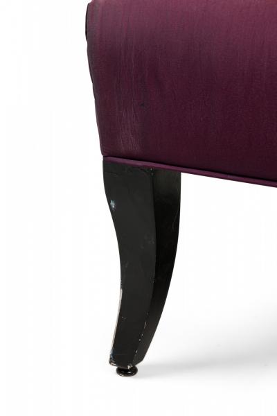 William Billy Haines Billy Haines Mid Century American Purple Upholstered Ottoman