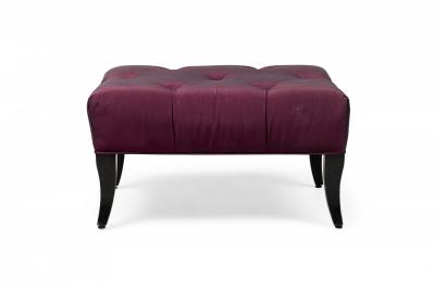 William Billy Haines Billy Haines Mid Century American Purple Upholstered Ottoman