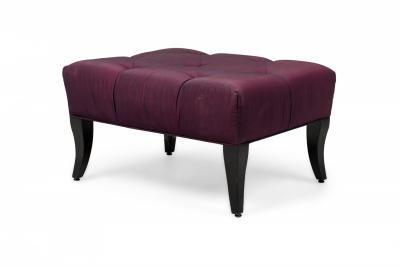 William Billy Haines Billy Haines Mid Century American Purple Upholstered Ottoman