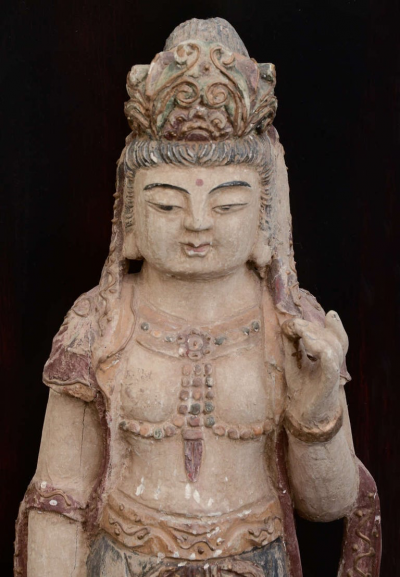 William Billy Haines Floor Lamp with Oriental Statues Attributed to Billy Haines 