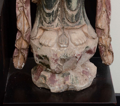 William Billy Haines Floor Lamp with Oriental Statues Attributed to Billy Haines 