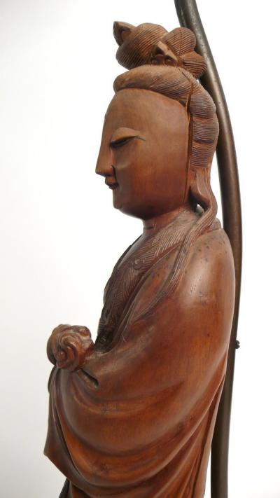 William Billy Haines Hand carved Teak Asian Lamp
