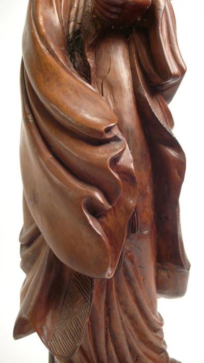 William Billy Haines Hand carved Teak Asian Lamp