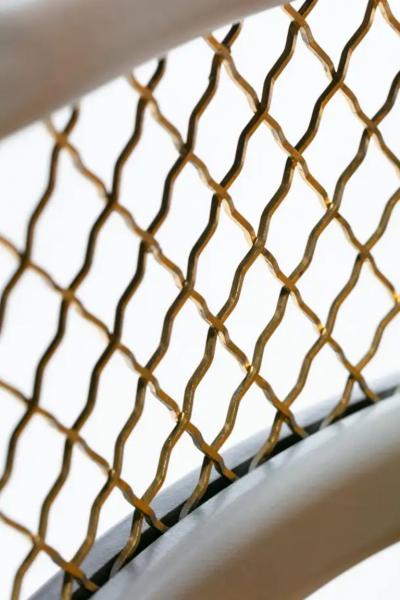 William Billy Haines Hollywood Regency Slipper Chairs of Walnut and Brass in Italian Cut Velvet