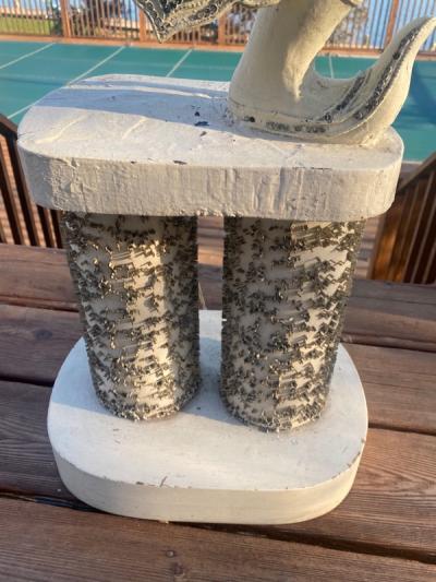 William Billy Haines MONUMENTAL CARVED ASIAN DECORATED FIGURE LAMP BY WILLIAM HAINES