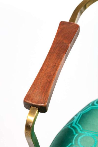 William Billy Haines Pair of Billy Haines Style Hollywood Regency Armchairs in Tony Duquette Fabric