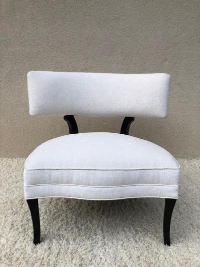 William Billy Haines Pair of Vintage Billy Haines Style Formal Club Chairs