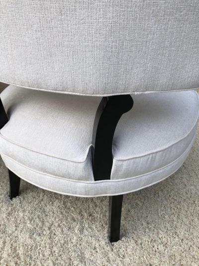 William Billy Haines Pair of Vintage Billy Haines Style Formal Club Chairs