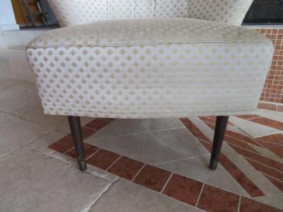 William Billy Haines Sculptural Billy Haines Style Barrel Back Lounge Chairs Mid Century Modern Pair